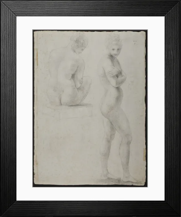 Framed Print : Two nudes, ca 1802-1805 Framed Print : Two nudes, ca 1802-1805
