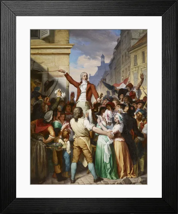Framed Print : Mehul teaching patriotic songs to the people of Paris, 1870 Framed Print : Mehul teaching patriotic songs to the people of Paris, 1870