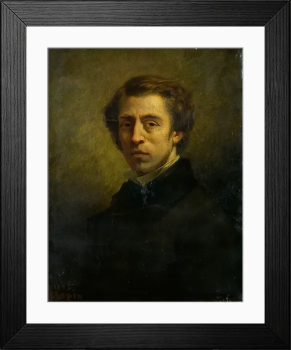 Framed Print : Portrait of the composer Frederic Chopin (1810-1849), 1856