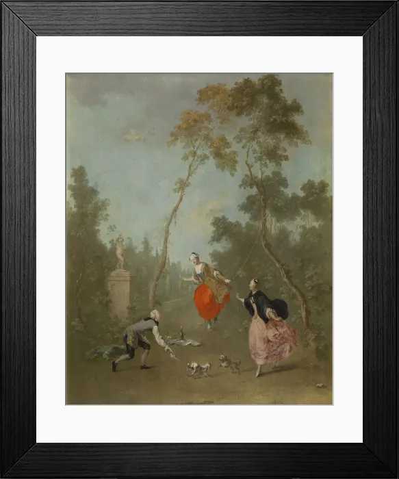 Framed Print : Lady on a swing Framed Print : Lady on a swing