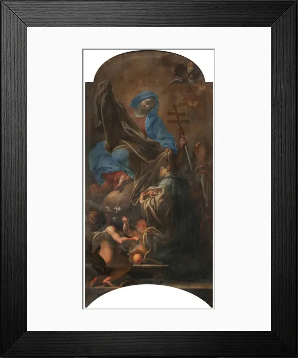 Framed Print : The Blessed Virgin Mary gives the white habit to Saint Norbert, 1707 Framed Print : The Blessed Virgin Mary gives the white habit to Saint Norbert, 1707