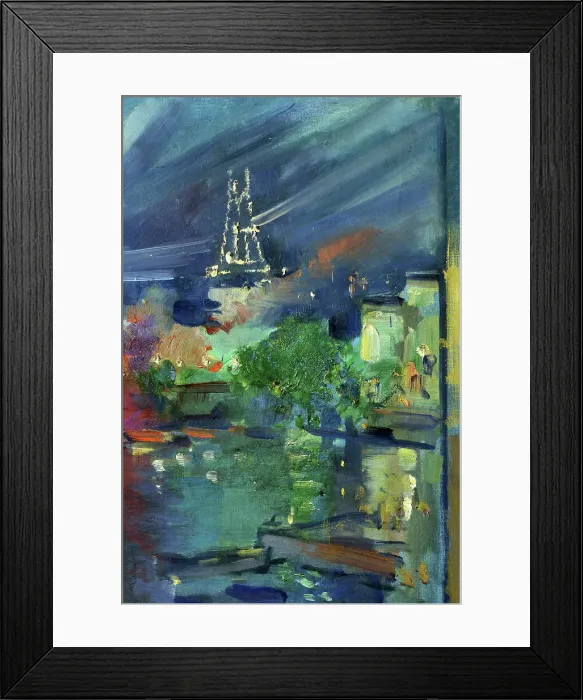 Framed Print : The Eiffel Tower at Night, 1924 Framed Print : The Eiffel Tower at Night, 1924