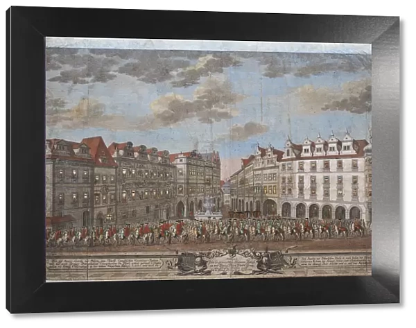 The Coronation procession of Maria Theresa in the Old Town of Prague, 1743