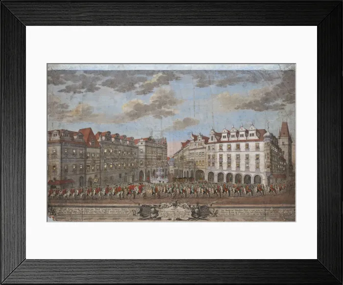 Framed Print : The Coronation procession of Maria Theresa in the Old Town of Prague, 1743 Framed Print : The Coronation procession of Maria Theresa in the Old Town of Prague, 1743