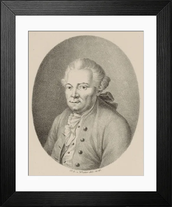 Framed Print : Portrait of the composer Florian Leopold Gassmann (1729-1774), 1815 Framed Print : Portrait of the composer Florian Leopold Gassmann (1729-1774), 1815