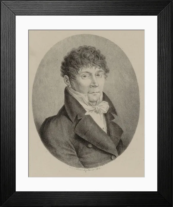 Framed Print : Portrait of the composer Pietro Generali (1773-1832), 1818 Framed Print : Portrait of the composer Pietro Generali (1773-1832), 1818