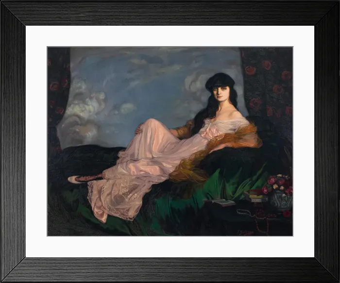 Framed Print : Portrait of Anna-Elisabeth, Comtesse Mathieu de Noailles (1876-1933), 1913