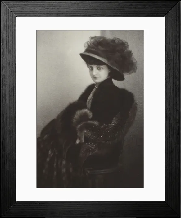 Framed Print : Portrait of Anna-Elisabeth, Comtesse Mathieu de Noailles (1876-1933) Framed Print : Portrait of Anna-Elisabeth, Comtesse Mathieu de Noailles (1876-1933)