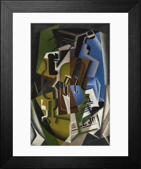 Framed Print : Violin and newspaper, 1917 Framed Print : Violin and newspaper, 1917
