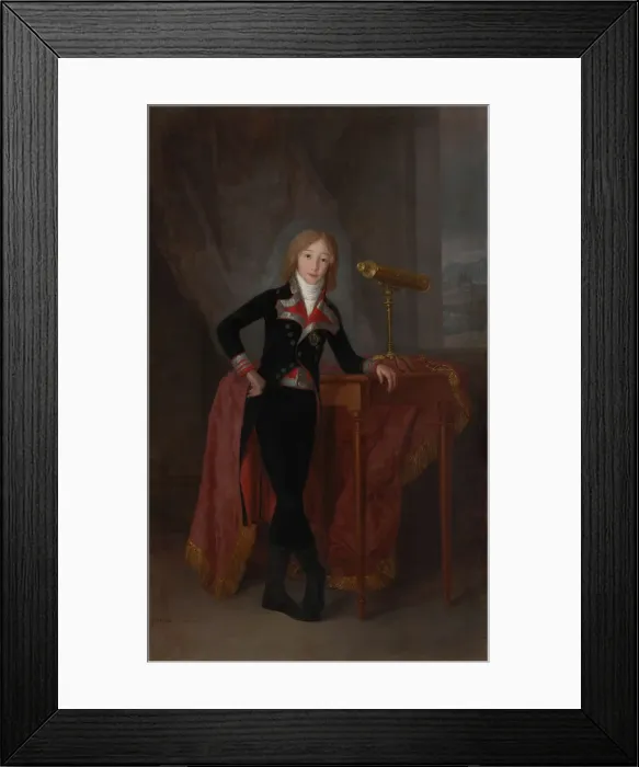 Framed Print : Portrait of Pedro de Alcantara Tellez-Giron y Alfonso-Pimentel (1786-1851), Prince of Anglona, 1798 Framed Print : Portrait of Pedro de Alcantara Tellez-Giron y Alfonso-Pimentel (1786-1851), Prince of Anglona, 1798