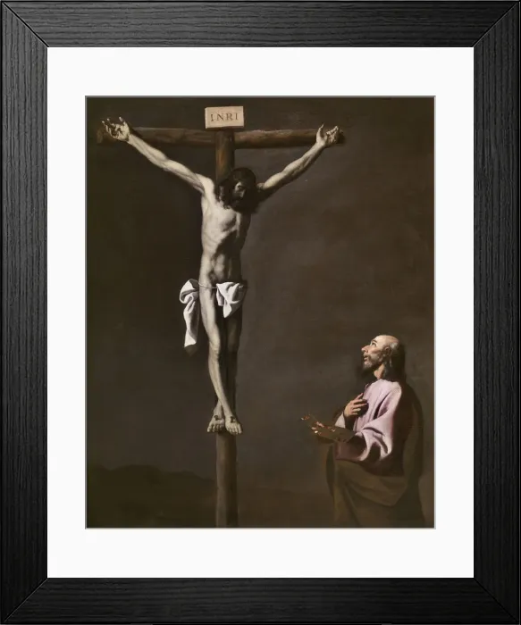 Framed Print : The Crucified Christ with a Painter, c. 1650 Framed Print : The Crucified Christ with a Painter, c. 1650