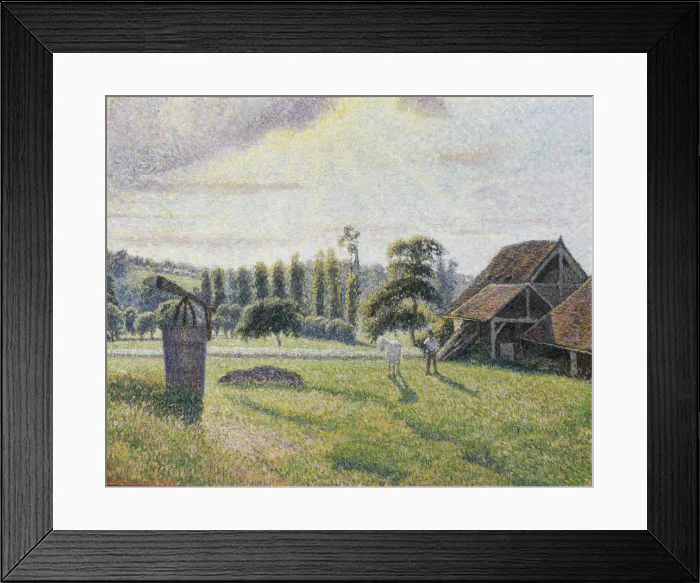 Framed Print : La Briqueterie Delafolie a Eragny, 1886-1887 Framed Print : La Briqueterie Delafolie a Eragny, 1886-1887
