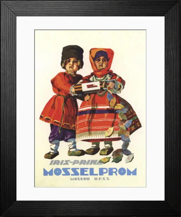 Framed Print : Advertising Poster for confections from state factories of Mosselprom, 1930 Framed Print : Advertising Poster for confections from state factories of Mosselprom, 1930