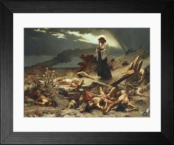 Framed Print : Aimez-vous les uns les autres or La transgression du commandement, 1892 Framed Print : Aimez-vous les uns les autres or La transgression du commandement, 1892