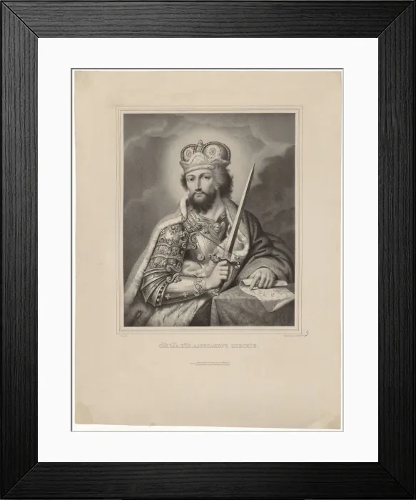 Framed Print : Alexander Nevsky, Grand Prince of Novgorod and Vladimir (1220-1263), 1839 Framed Print : Alexander Nevsky, Grand Prince of Novgorod and Vladimir (1220-1263), 1839