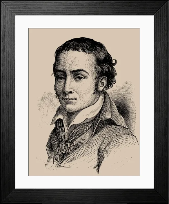 Framed Print : Andre Chenier (1762-1794), 1889 Framed Print : Andre Chenier (1762-1794), 1889
