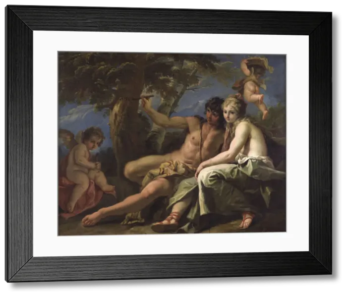 Framed Print : Angelica and Medoro, 1716 Framed Print : Angelica and Medoro, 1716