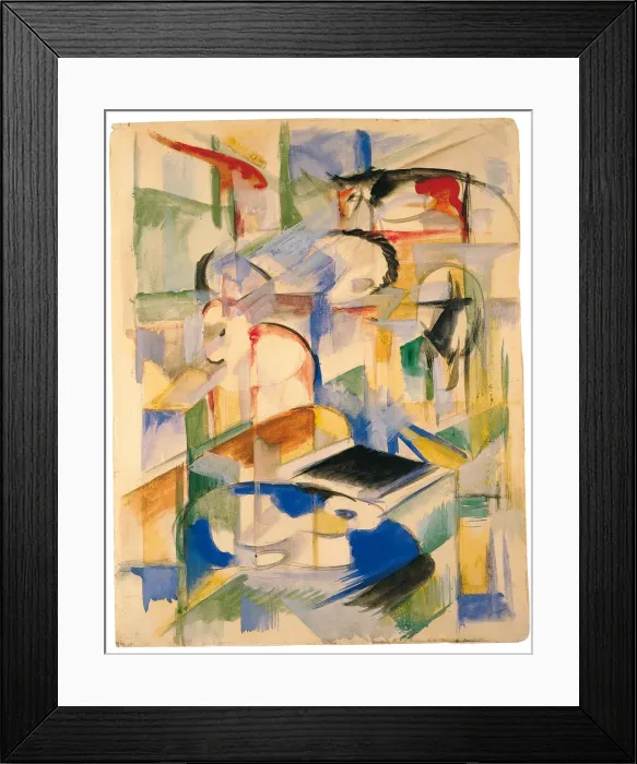 Framed Print : Animal Composition, 1913-1914
