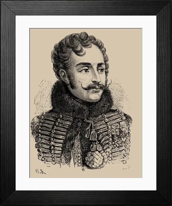 Framed Print : Antoine Charles Louis, Comte de Lasalle (1775-1809), 1889 Framed Print : Antoine Charles Louis, Comte de Lasalle (1775-1809), 1889
