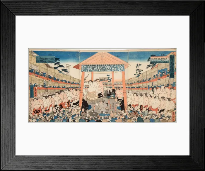 Framed Print : Kanjin Ozumo, c. 1850 Framed Print : Kanjin Ozumo, c. 1850