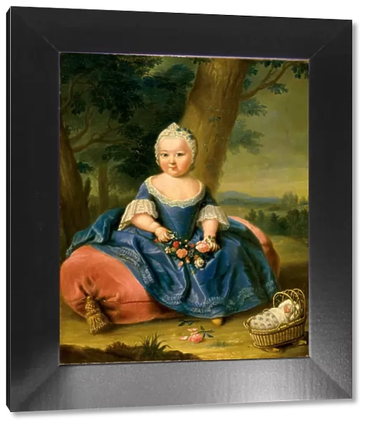 Maria Theresa as a three-year-old girl, ca 1720