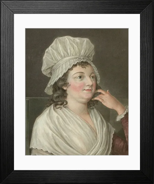 Framed Print : Portrait of Charlotte Corday (1768-1793), 1793 Framed Print : Portrait of Charlotte Corday (1768-1793), 1793