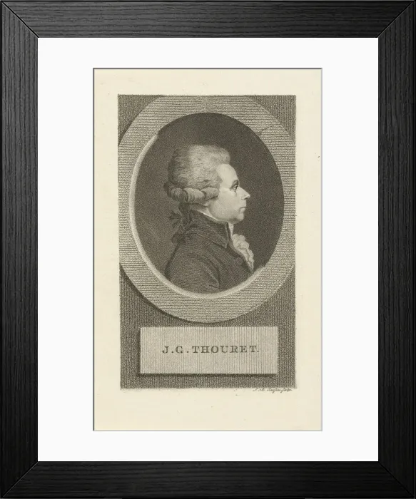 Framed Print : Portrait of Jacques Guillaume Thouret (1746-1794), 1790s Framed Print : Portrait of Jacques Guillaume Thouret (1746-1794), 1790s