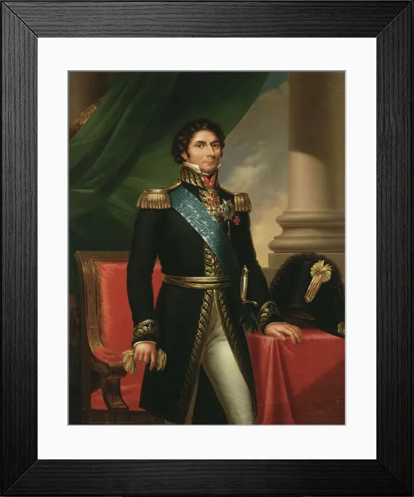 Framed Print : Portrait of Jean Baptiste Jules Bernadotte (1763-1844), Marshal of France, King of Sweden and Norway Framed Print : Portrait of Jean Baptiste Jules Bernadotte (1763-1844), Marshal of France, King of Sweden and Norway