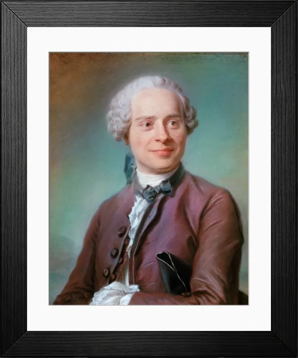 Framed Print : Portrait of Jean le Rond D Alembert (1717-1783), 1753 Framed Print : Portrait of Jean le Rond D Alembert (1717-1783), 1753