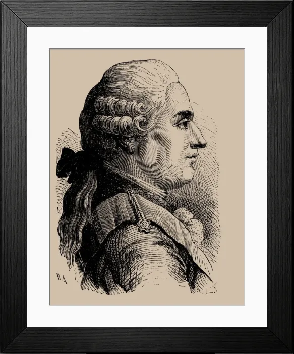 Framed Print : Portrait of Louis XVIII (1755-1824), 1889 Framed Print : Portrait of Louis XVIII (1755-1824), 1889