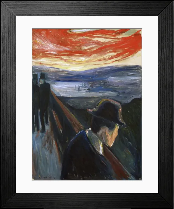 Framed Print : Despair (Sick Mood at Sunset), 1892 Framed Print : Despair (Sick Mood at Sunset), 1892