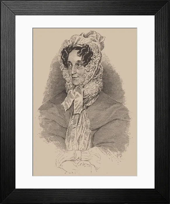 Framed Print : Portrait of the writer Caroline Pichler (1769-1843) Framed Print : Portrait of the writer Caroline Pichler (1769-1843)