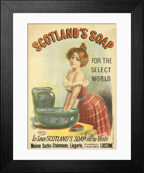 Framed Print : Scotlands Soap, ca 1893 Framed Print : Scotlands Soap, ca 1893