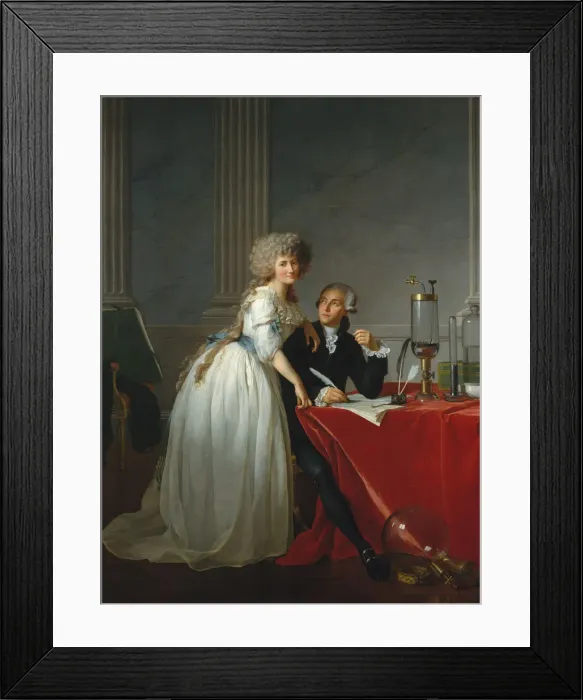 Framed Print : Antoine-Laurent Lavoisier (1743-1794) and His Wife, 1788 Framed Print : Antoine-Laurent Lavoisier (1743-1794) and His Wife, 1788