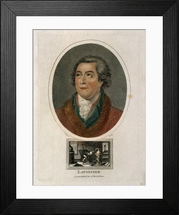 Framed Print : Antoine-Laurent Lavoisier (1743-1794), 1812 Framed Print : Antoine-Laurent Lavoisier (1743-1794), 1812