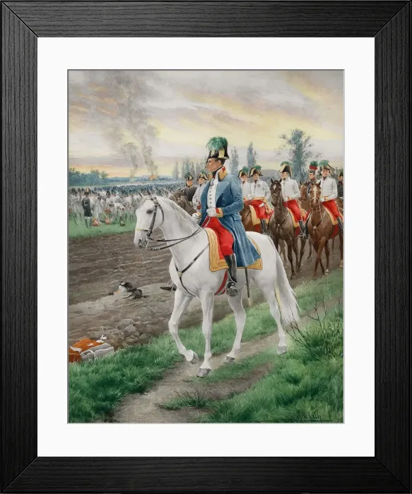Framed Print : Archduke Charles of Austria (1771-1847), Duke of Teschen, with his staff, c. 1900