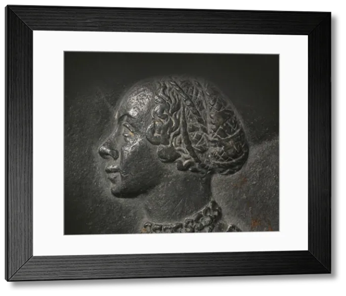 Framed Print : Argula von Grumbach, nee von Stauff (c. 1492-c. 1554). Portrait medal (Detail), c Framed Print : Argula von Grumbach, nee von Stauff (c. 1492-c. 1554). Portrait medal (Detail), c