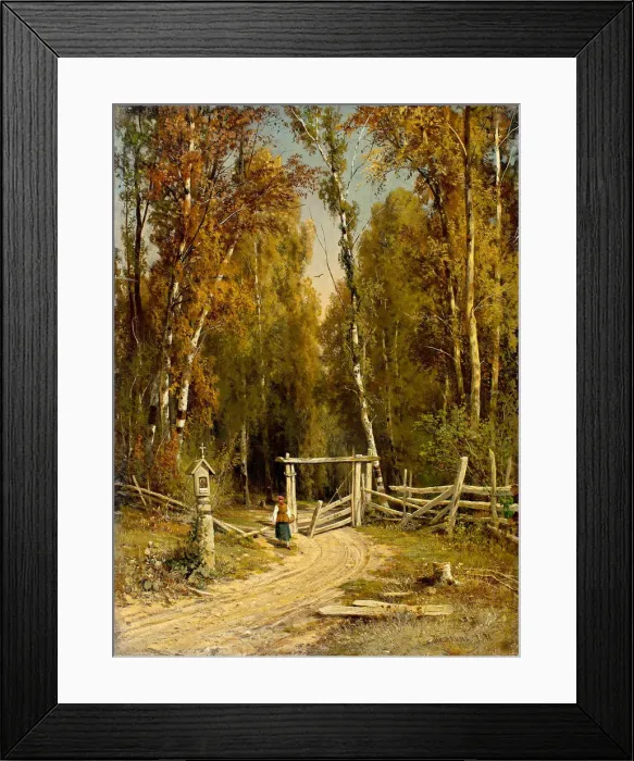 Framed Print : At the Forest Edge, 1871 Framed Print : At the Forest Edge, 1871