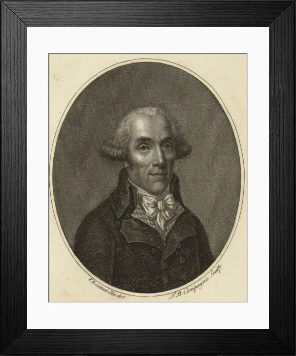 Framed Print : Charles Eleonor Dufriche de Valaze (1751-1793), 1796 Framed Print : Charles Eleonor Dufriche de Valaze (1751-1793), 1796
