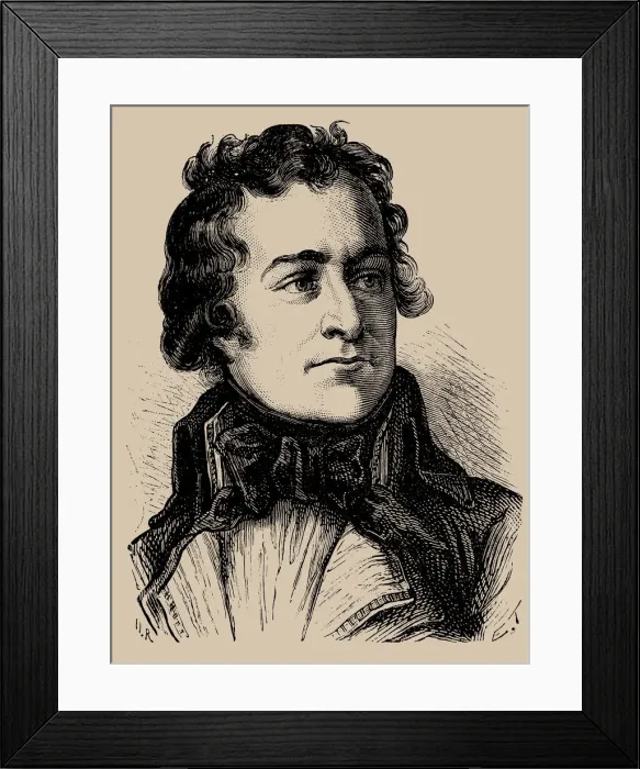 Framed Print : Charles Eleonor Dufriche de Valaze (1751-1793), 1889 Framed Print : Charles Eleonor Dufriche de Valaze (1751-1793), 1889