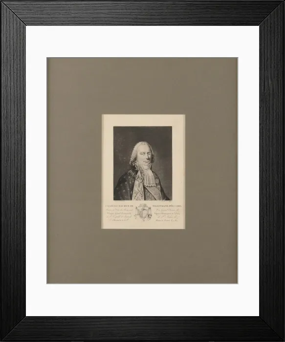 Framed Print : Charles Maurice de Talleyrand Perigord (1754-1838), Prince de Benevent Framed Print : Charles Maurice de Talleyrand Perigord (1754-1838), Prince de Benevent