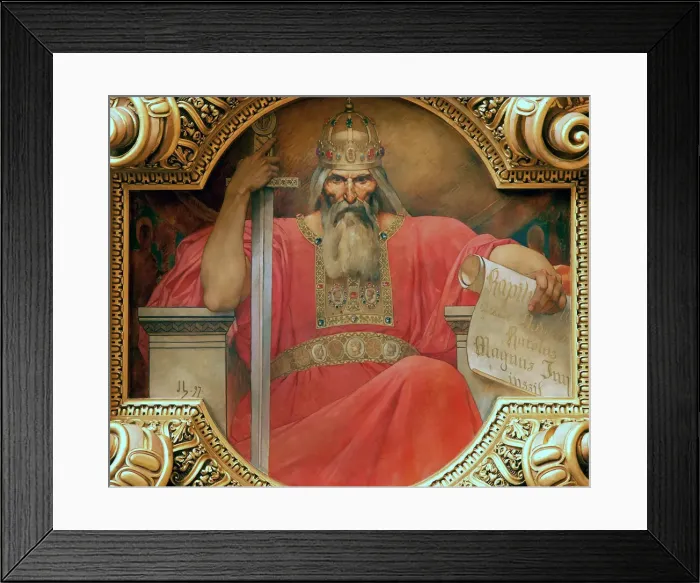Framed Print : Charles the Great, King of the Franks, 1897 Framed Print : Charles the Great, King of the Franks, 1897