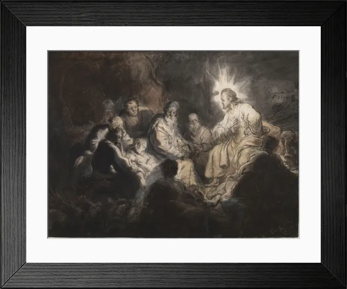 Framed Print : Christ and His Disciples in the Garden of Gethsemane, ca 1634 Framed Print : Christ and His Disciples in the Garden of Gethsemane, ca 1634