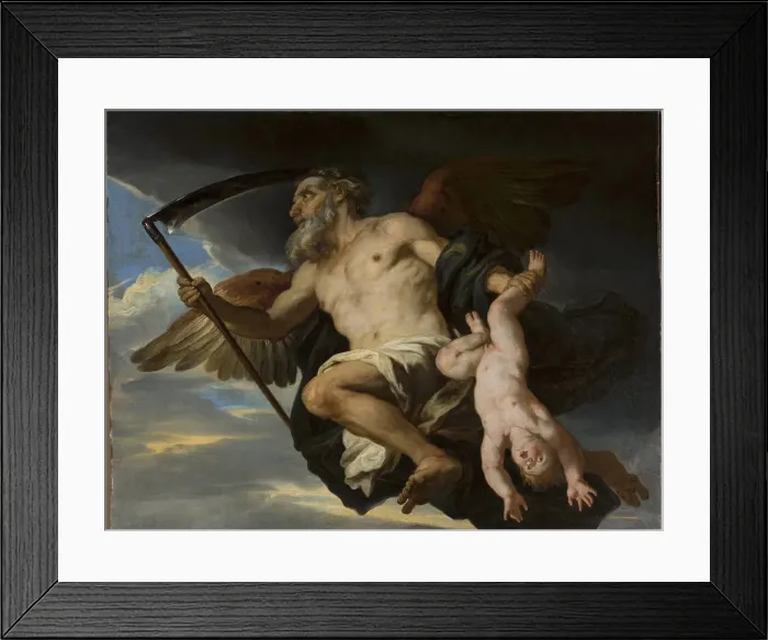 Framed Print : Chronos and his child, Second Quarter of the 17th cen Framed Print : Chronos and his child, Second Quarter of the 17th cen