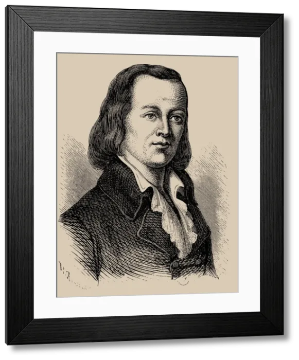 Framed Print : Claude Chappe (1763-1805), 1889 Framed Print : Claude Chappe (1763-1805), 1889