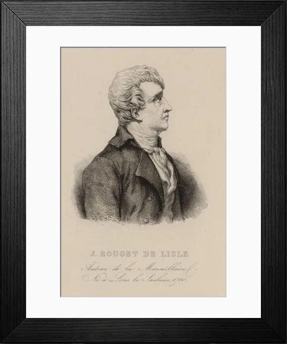 Framed Print : Claude Joseph Rouget de Lisle (1760-1836), 1830s