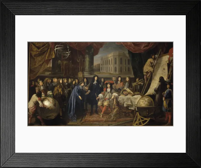 Framed Print : Colbert Presenting the Members of the Royal Academy of Sciences to Louis XIV in 1667, c Framed Print : Colbert Presenting the Members of the Royal Academy of Sciences to Louis XIV in 1667, c
