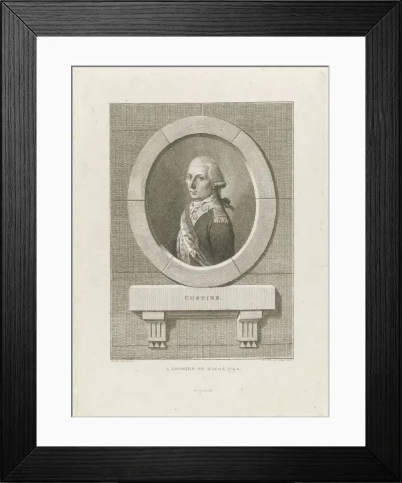 Framed Print : Comte Adam Philippe de Custine (1740-1793), 1792 Framed Print : Comte Adam Philippe de Custine (1740-1793), 1792