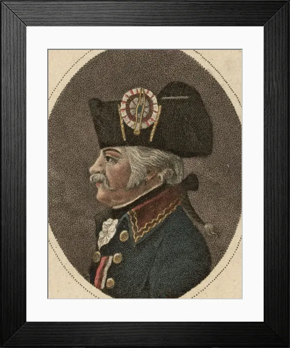 Framed Print : Comte Adam Philippe de Custine (1740-1793), 1794 Framed Print : Comte Adam Philippe de Custine (1740-1793), 1794