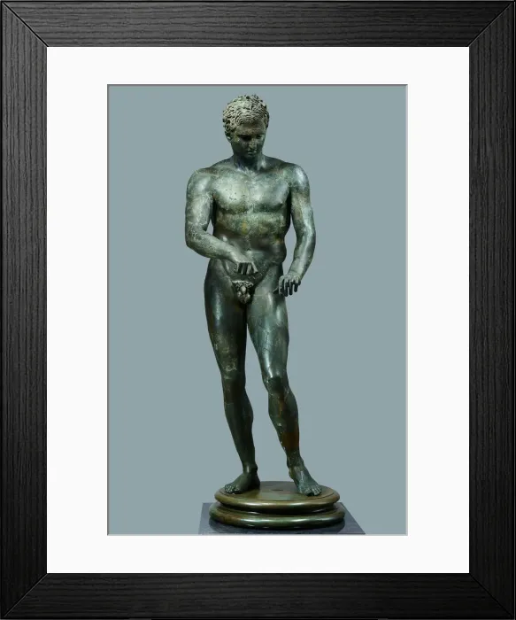 Framed Print : Athlete (The Ephesian Apoxyomenos), 1st H. 1st cen. AD Framed Print : Athlete (The Ephesian Apoxyomenos), 1st H. 1st cen. AD